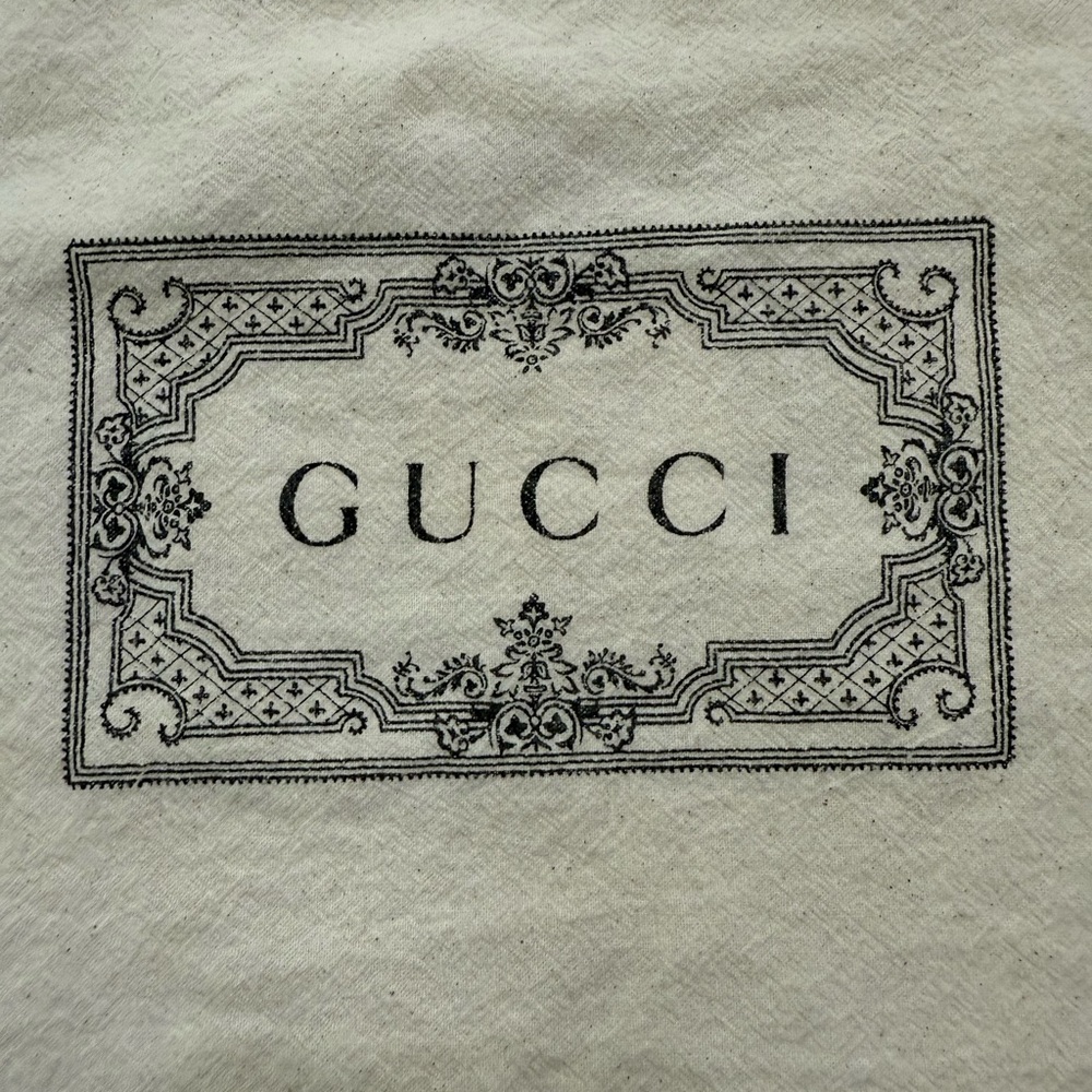GUCCI Dust Bag Tote 20"×15"×6.5" Natural Cotton Handle Reusable Authentic - Picture 3 of 3